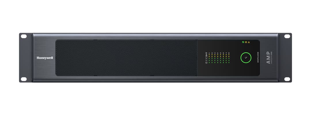 8 Ch 1200W Class D Amp w/Power Sharing w/Battery Charger — Evacuation Alert & Management Systems