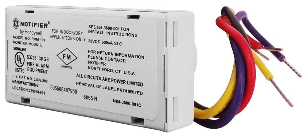 Notifier FMM-101 — Mini Monitor Module — Yong'in signalizatsiya tizimlari